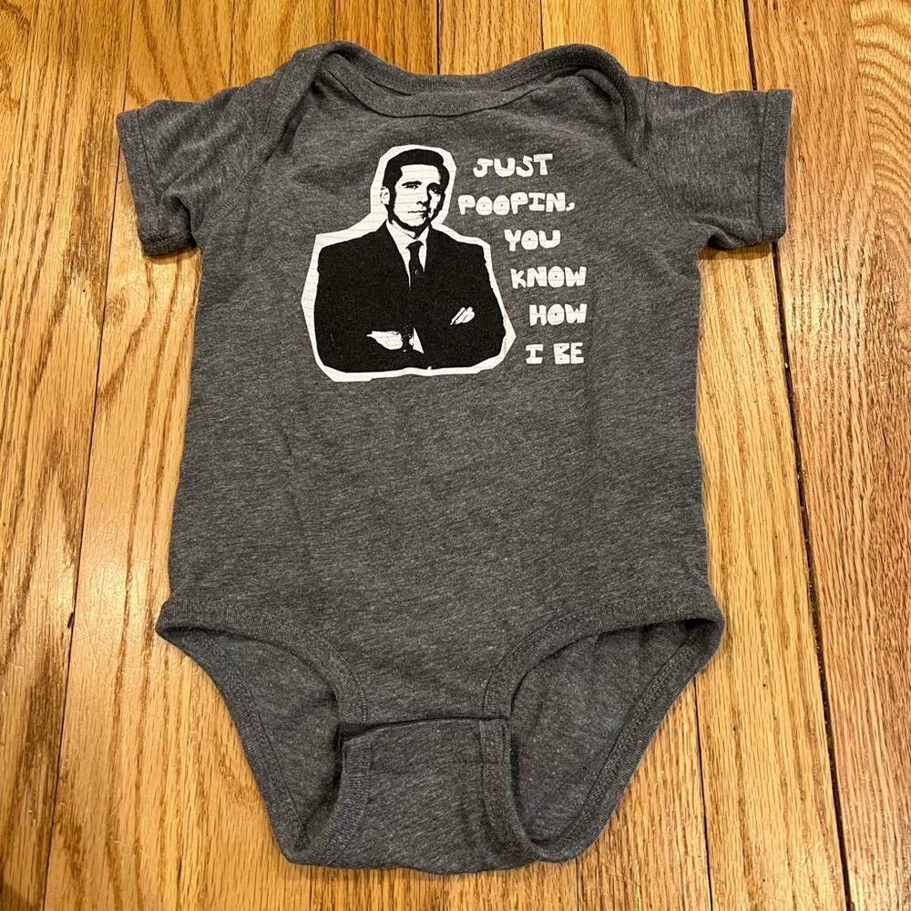 Funny office baby top